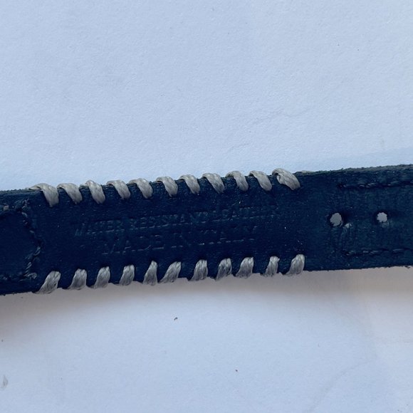 Timberland Titanium Watch Black Leather Band day/date Made in Italy - Picture 7 of 8